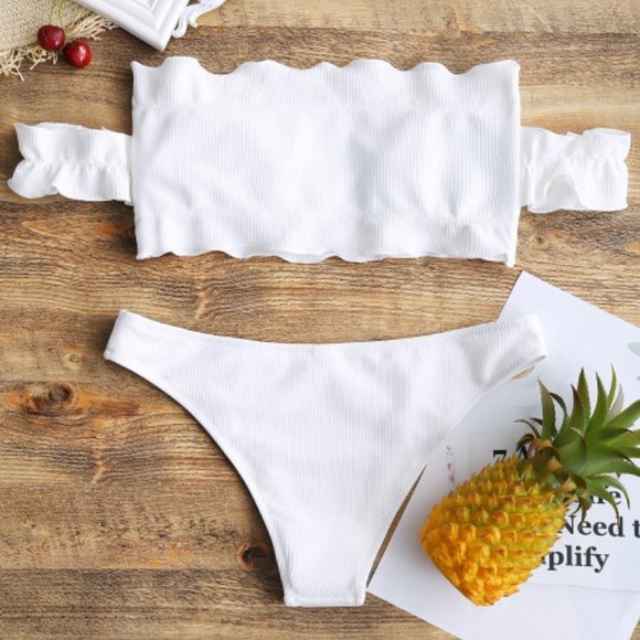 Other - White off the shoulder swimsuit